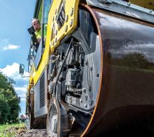 Atlas Copco’s Dynapac drum steer compactor 