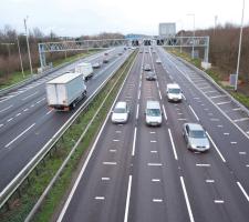traffic flow on a highway