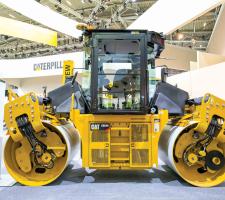 Caterpillar high-performance drum steer compactor