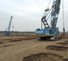 Ground preparation New Beijing Airport project 