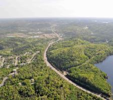 Landscape, Road and rail alignments 
