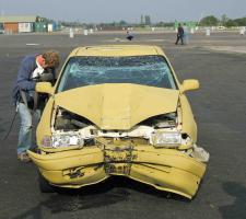 Crash testing of roadside hardware 