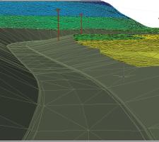 render of a road