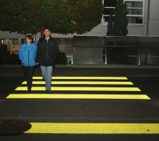 SOLIDPLUS Beads used for pedestrian crossing