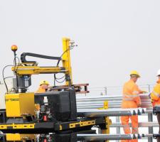 Installing barriers with the Ortec Blade Mover
