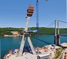 pylon on the Térénez Bridge