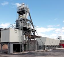 Ammann's JustWhite semi-mobile concrete mixing plant 