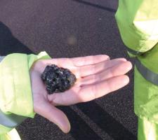 High-tech bitumen binder in use