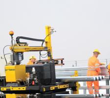 Installing barriers with the Ortec Blade Mover