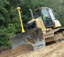 Caterpillar dozer working