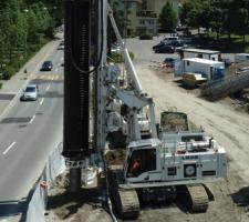 Liebherr rotary piling rig