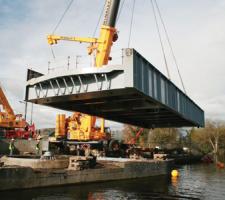 Portumna Bridge during refurbishment