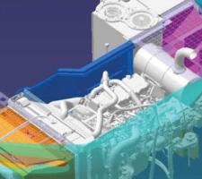 cooling system for excavator