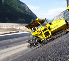 Volvo pavers working for WALO