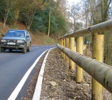 SCT wooden barriers