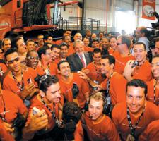CNH employees celebrating
