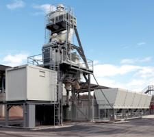 Ammann's JustWhite semi-mobile concrete mixing plant 