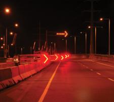 remotely-controlled lane closure system