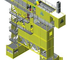 Lintec’s CSD 1500 asphalt mixing plant