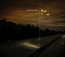 Interactive lighting controlled by sensors