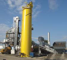 A Benninghoven coal dust storage silo