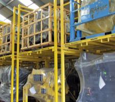 Komatsu’s parts facility