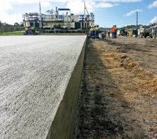 High quality slipforming work Hunter Expressway 