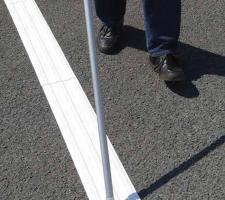 DEGAROUTE MMA cold plastic warning mats from Evonik Industries 