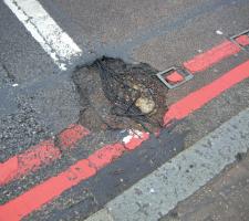 Pothole Traffic flow