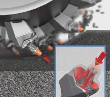 HT22 milling tool holder from Wirtgen 