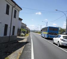road in Italy’s Alessandria province 