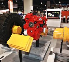 Oerlikon hybrid drive is coupled with a Cummins diesel