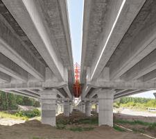 precast beams of the Drava river foreland bridges 