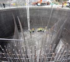The foundations for the towers  on Bosphorus Bridge