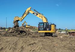 Caterpillar’s short tailswing excavator 