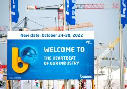 bauma has been postponed until autumn 2022 pic: Messe München