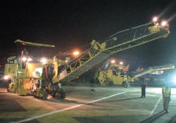 Work on milling and ashpalting of Mumbai Airport