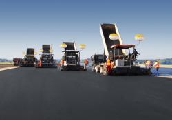 Vögele Pavers at work