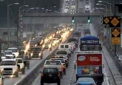 Traffic on the existing SR 250 floating bridge