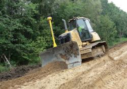 Caterpillar dozer working