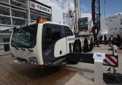 Terex Challenger 3160 crane, live at INTERMAT 2012