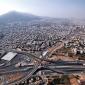tolled motorways, view from the sky 