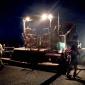 paving work at night 