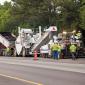 Shuttle Buggy, paving on I-75 in Ringgold, Georgia