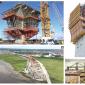 Peri's ACS on a pylon, build of Mersey Gateway Bridge 