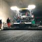Two Vögele pavers were used for the low temperature surfacing work on the tunnel in Karlsruhe