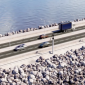 The causeway section will also be part of a new flood defence system for the city centre (image courtesy Lagoon Hull) 