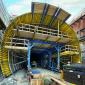 Sweden’s first circular design road tunnel is under construction in Stockholm’s Skärholmen district (image courtesy Doka) 