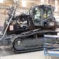 The majority of machines made in the LWT facility are yellow for Liebherr or Green for Claas, although customers can order special colours such as this black dozer