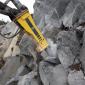 Drilling breaker into rocks 